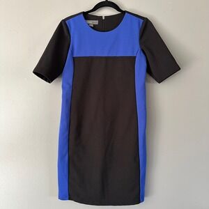 Donna Ricco New York Black & Blue Pencil Dress‎ SZ 2
